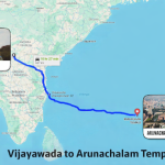 vijayawada to arunachalam temple distance