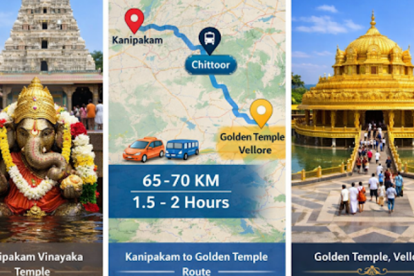 kanipakam to golden temple distance