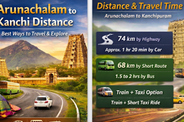 arunachalam to kanchi distance